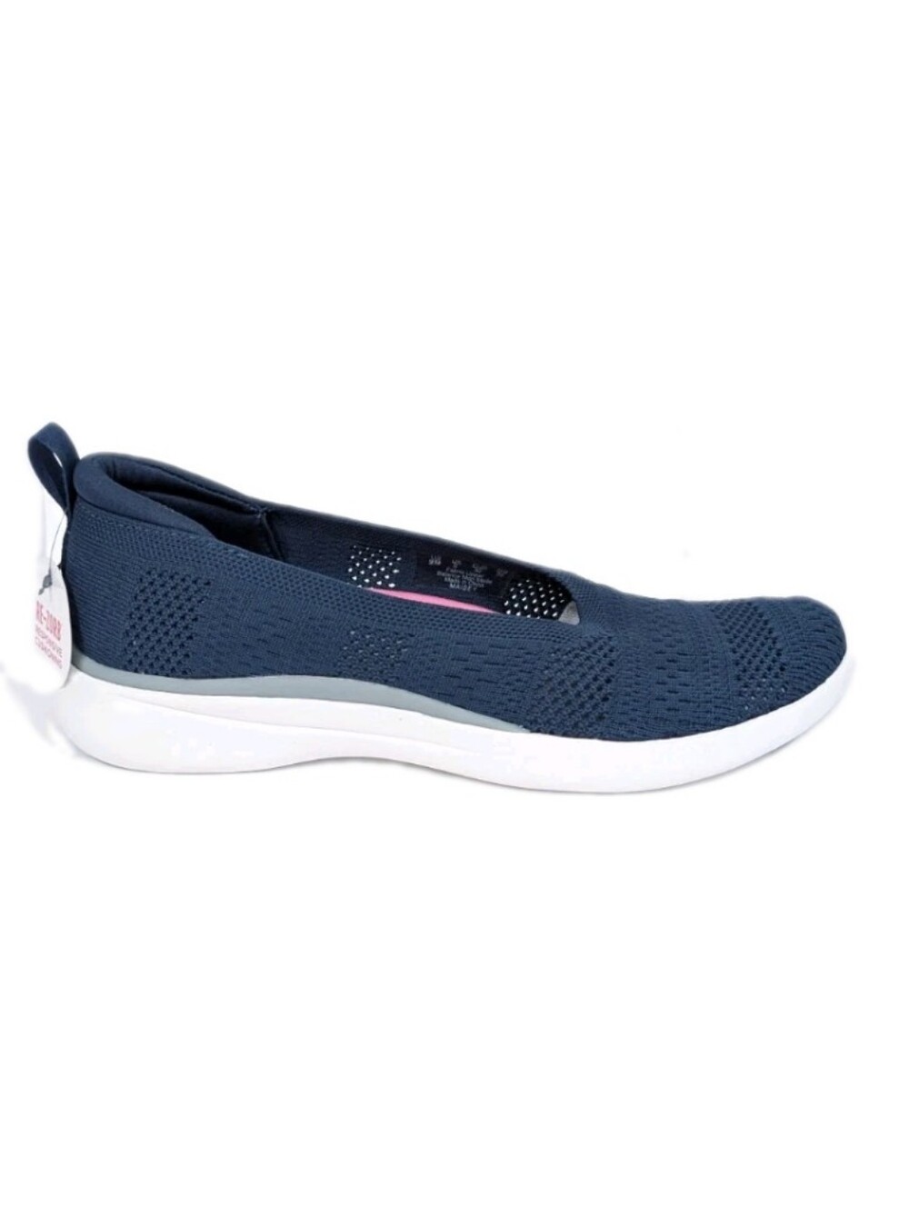 Ryka Ballet Flat Sneakers sz 9 NEW Women Slip on Comfort Shoes maisey blue knit